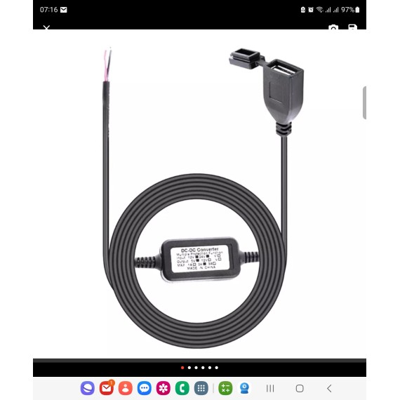 12 Volt til USB strømforsyning 5V